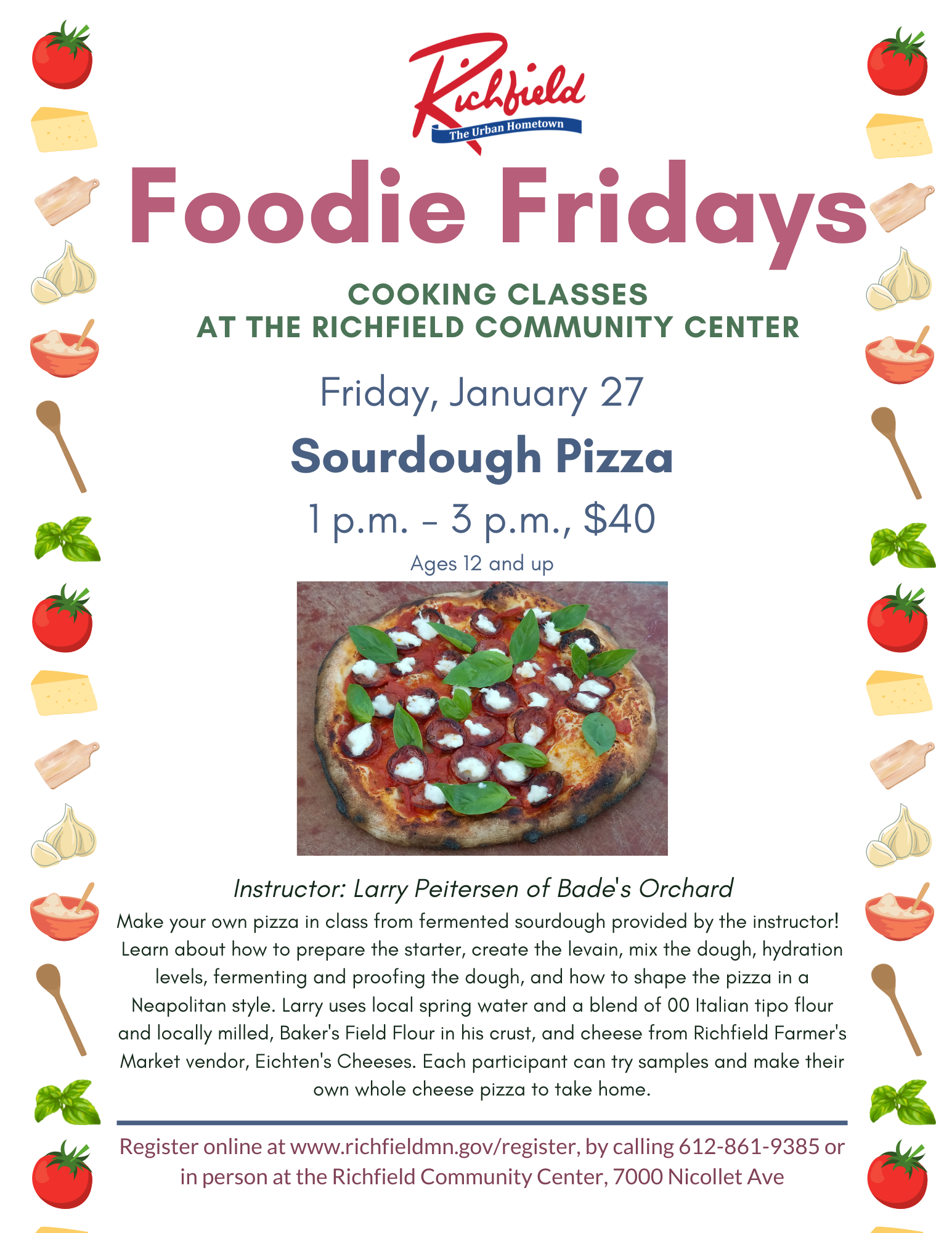 Richfield Farmers Market Newsletter Foodie Fridays Cooking Classes 1